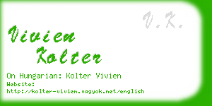 vivien kolter business card